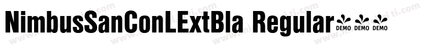 NimbusSanConLExtBla Regular字体转换